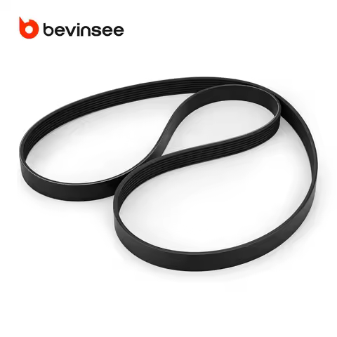 BEVINSEE N55 Main Drive Belt for BMW E90 E92 335i 11-13, E82/E88 135i 10-13, X1 Xdrive35i 13-15, Rep