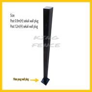 Pole Garden Fence Painted 3kaki(H) &amp; 4 kaki(H) Tiang Pagar