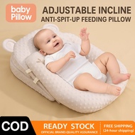 Newborn Baby Pillow Slope Pillow Anti spitting Slope Pad Side lying Breastfeeding milk Pillow with U