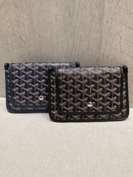 Goyard Plumet pocket wallet 黑色 / 深藍色