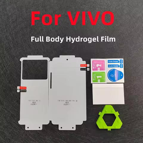 Full Cover Hydrogel Film for VIVO X50pro+/X60Pro/X70pro/X90pro+ Screen Protector For IQOO 8pro/9pro 