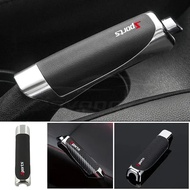 [Ready Stock] Sports Leather/Carbon Fiber Car Hand Brake Cover Protector Handbrake Anti Slip Decor C