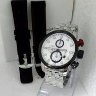 jam tangan alexandre christie ac 6163 mc svblwh (silver putih)
