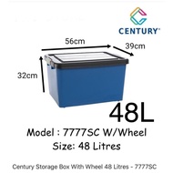 Century Storage Box With Wheel 48 Litres - 7777SC