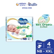 MamyPoko Extra Dry Nature Tape Premium Baby Diapers NB70/S60/M54/L46/XL40/XXL32 (1 Pack)