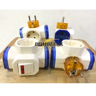 Power Plug 3-hole Ground Socket VYBA Plug