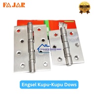Dows 3x2.5x2MM 4BB window door hinge /4x3x2MM 4BB SSS