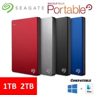Seagate Back Up Slim 1TB 2TB External Hard Disk HDD Official Hardisk - 1TB