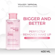 Wardah Perfect Bright Tone Up Micellar Water - Brightening Micelles, Extra Clean Makeup Remover, Por
