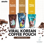 Delaffe Korean Coffee Pouch Ready to Drink (Viral Convenience Store Coffee) | SG Stock