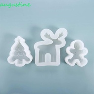 AUGUSTINE Candle Mold 3D Home Decoration Christmas Tree Gingerbread Man Elk DIY Crafts Soap Making T