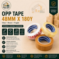 OPP Tape 48MM X 180Y CLEAR/BROWN/FRAGILE Cellotape Salotape Transparent Clear Brown