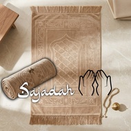 Sejadah Gebu Tebal Lembut murah - Sejadah Muka  plain  Prayer rag - prayer mat - masjid surau - Saja