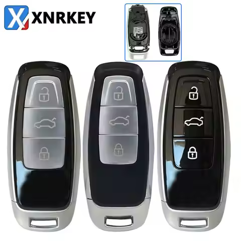XNRKEY New Upgraded 3 Button for Audi A1 A2 A3 A4 A4L A5 A6 A6L A7 A8 A8L 2017 2018 2019 2020 Remote