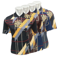 Kaos Kerah Pria Bapak Bapak Lengan Pendek Motif  Batik Keren Terbaru |  Polo Shirt Korean Gambar Ful