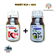 PAKET K14 G14 AGROBEN 250ml PAKET NUTRISI VITAMIN PEMBESAR UMBI BUAH K14 G14 k14 g14 agroben paket n