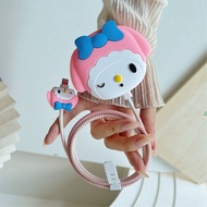 COD Cartoon Melody charger cover For iPhone 15 promax 20w A2344 A2902 3-pin plug suitable Charger pr