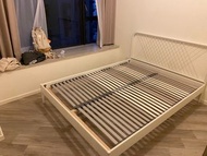 宜家金属床架1.5m，Ikea bed frame queen size ，含床板