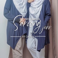 Cardigan Saroong Caca’s | Cardigan Putih| Cardigen Labuh Cardigan Plussize | Muslimah Wear | Baju Muslimah |
