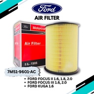 FORD ENGINE AIR FILTER PENAPIS ANGIN FOCUS II 1.6/1.8/2.0  FOCUS III 1.6/2.0  KUGA (7M51-9601-AC)