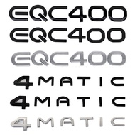 Suitable for New Mercedes-Benz Benz Modified Trunk Displacement Label Car Sticker EQC400 4MATIC Four