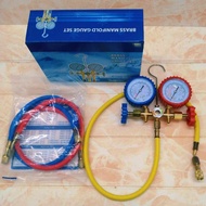 SET MANIFOLD GAUGE GASMETER CT-536G+R22TOR410A ADAPTER Straight/ADAPTER 45°/SUITABLE FOR GAS AC KERE
