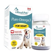 Royal-Pets - 【Pure Omega3】 純正魚油丸 60粒軟膠囊 EXP : 01-2028 or after #PE-RO01