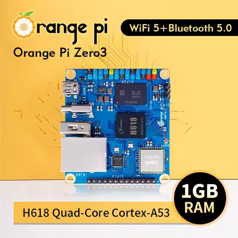 Orange Pi Zero 3 1GB Ram DDR4 Allwinner H618 WiFi5+Bluetooth5.0 Mini PC Development Board Orange Pi 