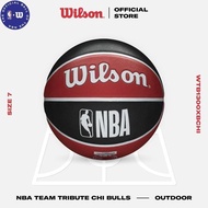 Wilson NBA Team Tribute Basketball Chi Bulls Outdoor Rubber Material Size 7 - WTB1300XBCHI SS