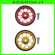 [szgrqkj1] for Folding Bike High Strength Push Wheel with Bolt for Pulling