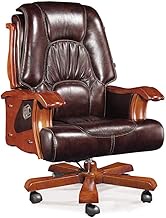 WSJTT Leather Office Chair, Executive Side Chair,Leather Office Guest Chair,Liftable and Rotatable,Ergonomic Design