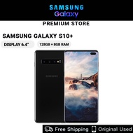 Original Used Samsung Galaxy S10+ LTE 128GB + 8GB RAM 16MP 6.4 inches Android Handphone Smartphone