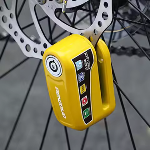 BENGGUO Motorcycle Alarm Wheel Disk Brake Lock with Keys Waterproof Bike Alarm Security Padlock Alum