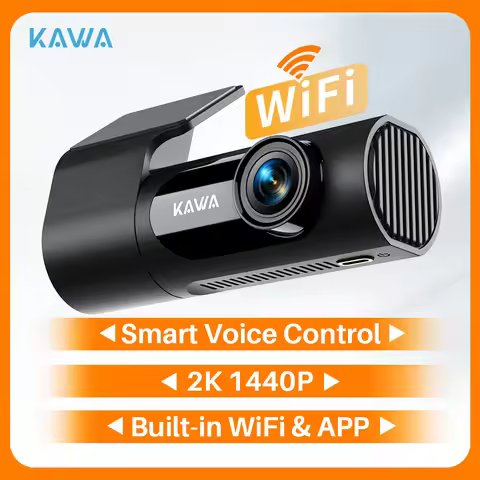 1440P KAWA Car DVR D6 Dash Cam 2K Video Recorder WiFi/App/Voice Control Dash Camera WDR G sensor Nig