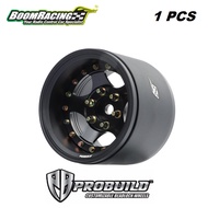 TRAXXAS Boom Racing ProBud 1.9 Extra Wide SV5 Adjustable Offset Wheels Matte Black Metal Alloy Beadl