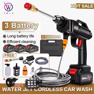998VF Cordless Portable Water Jet High Pressure Lithium Battery Car Wash Spray Gun Outdoor Car Washe