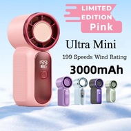 New199Speed MINI Portable Handheld Fan USB Rechargeable Cooling Fan Pocket Fan Outdoor Camping Trave
