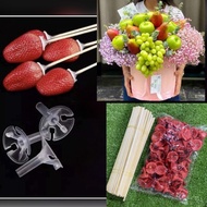 100 plastic fruit holders, fruit holders, fruit holders, fruit bouquets, plastic fruit holders, frui