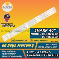 LC-40LE265M / LC-40LE268M SHARP 40" LED TV BACKLIGHT(LAMPU TV) SHARP 40 INCH LED TV LC40LE265 40LE26