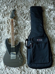 Greco BGWT22 Made in Japan Metallic Gray BG Series with Padded Gig Bag Electric Guitar  (Preloved)