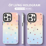 Color-changing rainbow flower heart iPhone case for iPhone 15 14 XR 13 11 12 Pro Max 8 7 6 6S Plus X