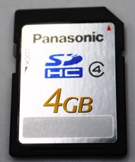 Panasonic 4GB Class 4 SDHC Memory Card Original Genuine, protected against water, dust, UV light,  static, temperatures from -13 to 185°F, Secure Digital RP-SDL04GJ1K | 20MB/s transfer rate (Japanese Import)