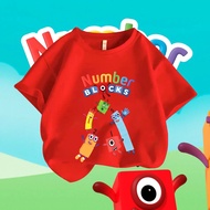 Hot Sale Childrens T-shirt Numberblocks no.4 Printed Cotton 1 Fabric Comfortable To Wear Not Shrink 