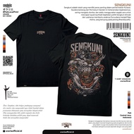HITAM KATUN Fashion ok Orarie T Shirt Sengkuni Black Combed Cotton T-Shirt 30S fashion ok