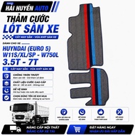 Hyundai car mats (euro 5) W11S/XL/SP - W750L 3.5t-7t, complete with 2 waterproof car-form tailoring 
