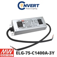 Mean Well ELG-75-C (ELG) Power Supply ELG-75-C1400A-3Y - 75.6W 27V~54V 1.4A Constant Current LED Dri