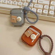 New Cartoon Earphone Case For Baseus W04 W04 Pro TWS TPU Headphone Case for Baseus with Hook