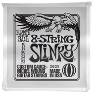 ERNIE BALL® 2625 สายกีตาร์ไฟฟ้า 8 สาย เบอร์ 10 ของแท้ 100% รุ่น 8-Sting Slinky (.010 - .074) ** Made