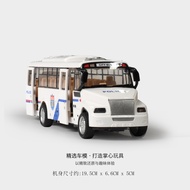 Large Size Police Bus Toy Open Door Bus Model Children Bus Boy Bus Toy Car Bus