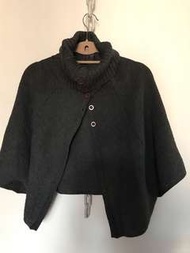 Calvin Klein Ck wool knit shawl/cape/blazer/cardigan 